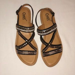 Carlos by Carlos Santana Metallic Beaded Sandal